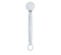 Suavinex Attache-sucette Wonderland - Clip avec ruban et plaque en silicone - Bleu