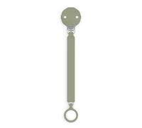 Suavinex, Attache Tétine en Silicone, Attache-Sucette avec Ruban Plat et Souple, pour Bébés +0 Mois, Clip avec Plaque en Soft-Silicone, pour la Sucette Wonder, Green