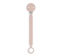 Suavinex, Attache Tétine en Silicone, Attache-Sucette avec Ruban Plat et Souple, pour Bébés +0 Mois, Clip avec Plaque en Soft-Silicone, pour la Sucette Wonder, Pale Mauve