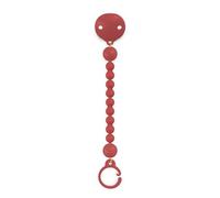 Suavinex, Attache Tétine en Silicone, Attache Sucette avec Une Seule Pièce en Silicone, pour Bébés +0 Mois, Colour Essence, Chili Pepper