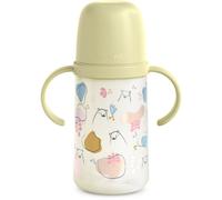 Suavinex, Biberon à Anses, Tasse Apprentissage Bébé avec Bec Souple en Silicone, Système Anti-Colique, Gourde Enfant avec Poignées, Antifuites, Passe au Lave-Vaisselle, +6 Mois, 270 ml, Bears Vert