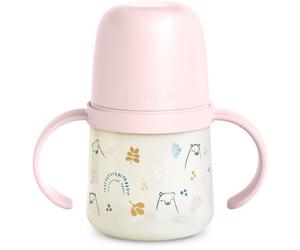 Suavinex Bear gourde enfant avec supports Pink 150 ml