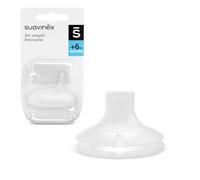 Suavinex, Bec de Rechange pour Tasses et Verres d'Apprentissage, en Silicone Sablé, Doux et Souple, Anti-fuite, Tétine SX Pro avec Valve Anti-coliques, pour Bébés +6 mois