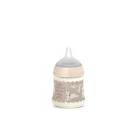 Suavinex, Biberon 150 ml, avec Tétine Symétrique SX Pro en Silicone et Valve Anti-Colique, Débit Lent (S), pour Lait Maternel, Infantile ou Eau, Bébés +0 Mois et Nouveau-nés, Wonderland Beige Lapin