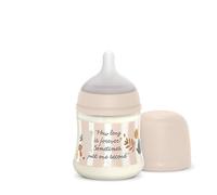 Suavinex, Biberon 150 ml. Biberon avec Tétine Symétrique SX Pro en Silicone à Débit Lent (S), avec Valve Anti-Colique. Silicone Fin Ultra-Doux. Bébés +0 Mois et Nouveau-nés, Wonderland Rose