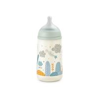 Suavinex, Biberon 270 ml. Biberon avec Tétine Symétrique SX Pro en Silicone à Débit Moyen (M). Avec Valve Anti-Colique. Silicone Fin Ultra-Doux. Pour Bébés, +3 Mois. Dreams Bleu