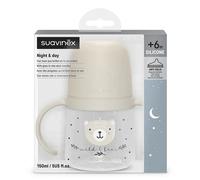 Suavinex Biberon à Anses +6 mois Wild&Free Night And Day Gris 150ml