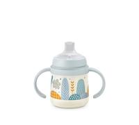 Suavinex, Biberon à Anses, Tasse Apprentissage Bébé avec Bec Souple en Silicone, avec Système Anti-Colique, Gourde Enfant avec Poignées, Antifuites, Compatible Lave-Vaisselle, +6 Mois, 150 ml, Bleu