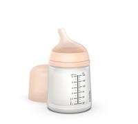 Suavinex, Biberon Anti Colique Zero Zero, avec Tétine Spécial Allaitement (A), pour Bébés +0 Mois, Biberon Nouveau-né, Idéal pour l'Allaitement Mixte, Tétine Imitant le Sein, 180 ml