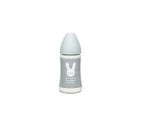 Suavinex Biberon Tetine Ronde Débit 3 Vitesses Raye Vert 270 ml 1 Unité 306689