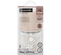 Suavinex Biberon Verre 120ml Tétine Sxpro S Wonderland Rose 1 Pièce