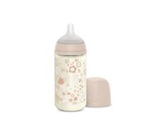 Suavinex Wonderland SX Pro Physiological Anti-Colic Glass biberon en verre M Medium Flow 3 m+ Liberty Pink 240 ml
