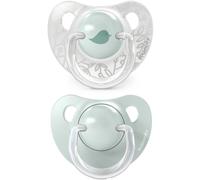 Suavinex Birdies Anatomical Silicone 0-6m tétine Green 2 pcs