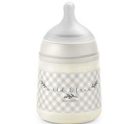 Suavinex, Biberon Anti Colique 270 ml avec Tétine Symétrique SX Pro en Silicone, Débit Moyen (M), pour Liquides de Densité Moyenne, Lait, Jus ou Eau. Bébés +3 Mois. Birdies, Beige