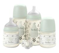 Suavinex - Coffret naissance Birdies 5 pièces (2x270ml, 2x150ml, tétine 0-6 mois) Vert