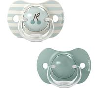 Suavinex - Lot 2 sucettes SX Pro en silicone symétriques réversibles +18 mois Birdies Vert