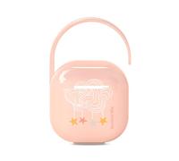 Suavinex, Boîte à Tétine avec Capacité pour 2 Sucettes. Pochette pour Sucettes, Boîte à Sucette avec Anse Flexible, Étui Sucette, pour Bébés +0 Mois, Dreams Rose