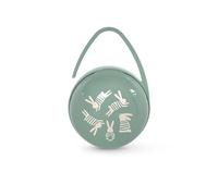 Suavinex, Boîte à Tétine Duo pour 2 Sucettes, Pochette Double avec Compartiments Indépendantes et Anse Flexible pour Sac ou Berceau, Étui Hygiénique, Bébés +0 Mois, Wonderland Lapins Vert