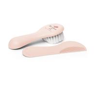 Suavinex, Brosse et Peigne pour Bébés, Idéal Nouveau-nés, Brosse pour Bébé en Fibres Denses et Douces, Peigne aux Bouts Arrondis, Sans Tirer, Respecte le Cuir Chevelu, Rose