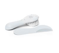 Suavinex, Brosse et Peigne pour Bébés, Idéal Nouveau-nés, Brosse pour Bébé en Fibres Denses et Douces, Peigne aux Bouts Arrondis, Sans Tirer, Respecte le Cuir Chevelu, Vert