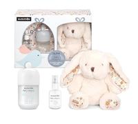Suavinex, Cadeau Eau de Cologne. Contient Baby Cologne 100 ml + 50 ml Format Voyage + Peluche. Lotion Parfumée pour Bébé et Enfant Faible en Alcool, Fragrance Délicate, ne Tache pas les Vêtements