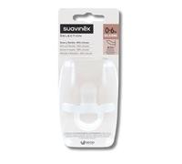 SUAVINEX Chupete de Silicona SX Pro Fisiológica 0-6 Meses (Blanco)