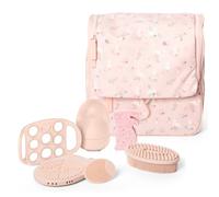 Suavinex, Coffret Bain Bébé Trousse Toilette, Kit Hygiène Nouveau-Né, Rose