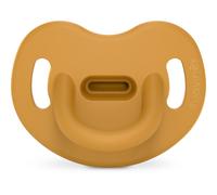 Suavinex, Sucette Tout Silicone, Bébés 0/6 Mois et Noveau-nés, avec Tétine Anatomique SX Pro, Ultra-Souple et Flexible, Idéale Dormir, Respecte le Développement Buccodentaire, Colour Essence, Moutarde