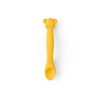 Cuillère En Silicone Pour Bébé +4 Mois - Jaune