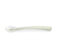 Suavinex, Cuillère en Silicone pour Bébés +4 Mois, Souple, Bout Arrondi, Manche Long et Ergonomique, Idéal Gencives Sensibles, Compatible Lave-vaisselle, Vert
