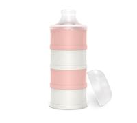 Suavinex, Doseur de Lait en Poudre. Avec 4 Compartiments, Hermétique, Bec Verseur et Bouchon à Vis. Lavable au lave-vaisselle. Bonhomia Rose