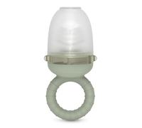 Suavinex, Grignoteuse Bébé, Alimentateur Anti-Étouffement en Silicone Qualité Alimentaire, avec Couvercle, Facile à Nettoyer, Passe Lave-Vaisselle et Congélateur, Soulage les Gencives, +6 Mois, Vert