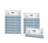 Suavinex, Lingettes Bébé Aqua Care, Lot de 14 x 60 (840 Unités), Lingettes 99% Eau, Fibres Origine Végétale, Hydratent, Sans Parfum ni Alcool, Testées Dermatologiquement, Convient Peaux Sensibles