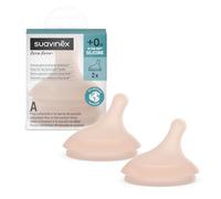 2 Tétines pour biberon anti-colique Zero.Zero ROSE Suavinex