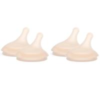 Suavinex, Lot 2 Tetines pour Biberon Anti Colique Zero Zero. Débit Spécial Allaitement (A), Débit Adaptable, Spécifique Bébés Allaités s'Adapte à la Force de Succion du Bébé, en Silicone, +0 M, Light