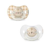 Suavinex Lot de 2 Sucettes Phosphorescentes Sx Pro 6/18 mois Night& Day Lion