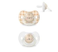 Suavinex Lot de 2 Sucettes Phosphorescentes Sx Pro 6/18 mois Night&Day Lion