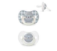 Suavinex Lot de 2 Sucettes Phosphorescentes Sx Pro 0/6 mois Night&Day Ours