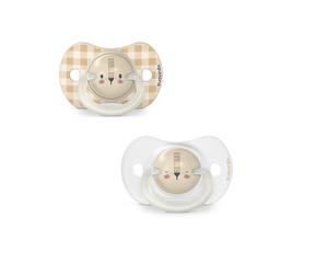 Suavinex - Lot De 2 Sucettes Symetrique Sx Pro Night&Day 6/18m - Lion