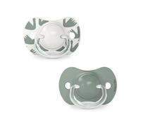 Suavinex Lot de 2 Sucettes Symétriques Sx Pro 6/18 mois Walk In The Park Vert