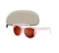 Suavinex, Lunettes de Soleil pour Bébés 0 à 12 Mois, Lunettes Polarisées avec filtre UV 400, 100% Protection UVA et UVB, CAT 3, avec Étui, Très Flexibles et Légères, Forme Carrée, Couleur Rose