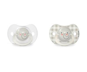 Suavinex Night & Day Physiological 6-18 m tétine Grey Elephant 2 pcs