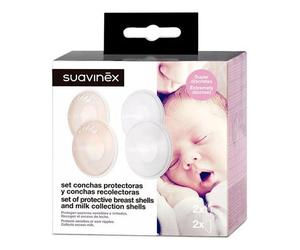 Suavinex Pack Conchas Protectoras + Conchas Recolectoras 1ud
