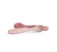 Suavinex, Pack de 2 Cuillères d'Apprentissage pour Bébés. +6 Mois, Rose
