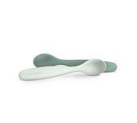 Suavinex, Pack de 2 Cuillères d'Apprentissage pour Bébés. +6 Mois, Vert