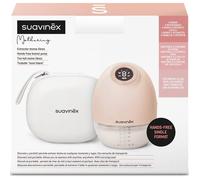 Suavinex, Tire Lait Electrique Main Libre, Portable, Sans Fils, Sans Tubes, avec Batterie, 3 Modes et 9 Intensités, avec Adaptateurs, Silencieux, Étui et Brosse, Écran LED, Réservoir 180 ml