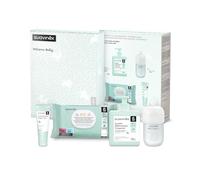 Suavinex Panier cosmétique pour nouveau-né avec Crème de change 75 ml, Lotion hydratante pour le corps 500 ml, Parfum Baby Cologne 100 ml et Lingettes 72 unités