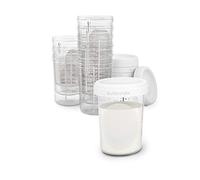 Suavinex, Pots De Conservation du Lait Maternel, Couvercles Vissables, Hermétiques, Graduation, Zone Marquage, Passe au Micro-onde, Lave-vaisselle, Congélateur (10 x 180 ml)