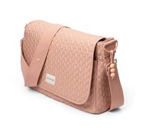 Suavinex, Sac à Langer Bébé, Sac Bandoulière, Sac Maternité Grande Contenance, Poignées Réglables pour Poussette, Rabat et Fermeture Éclair, Imperméable, Rangements Multiples, Rose