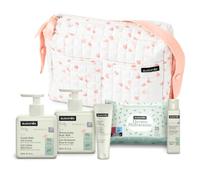 Suavinex, Sac Langer Poussette avec Cosmétiques, Idéal Cadeau Bébé, Rose